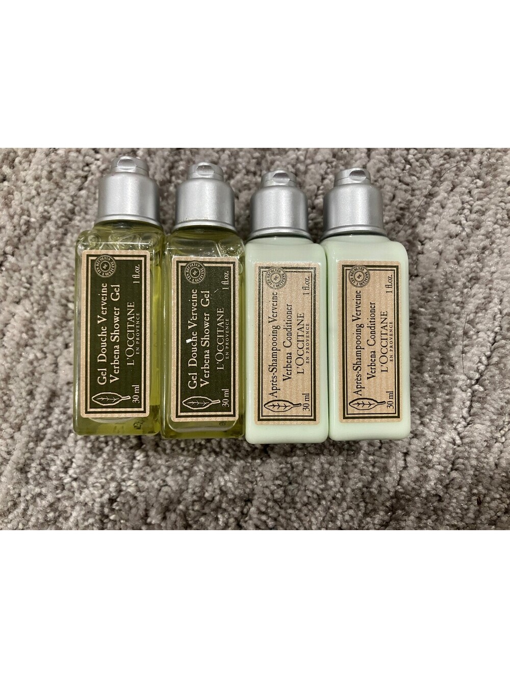 L'Occitane en Provence Verbena Travel Lot (Shower Gel & Conditioner) - 4 Pack